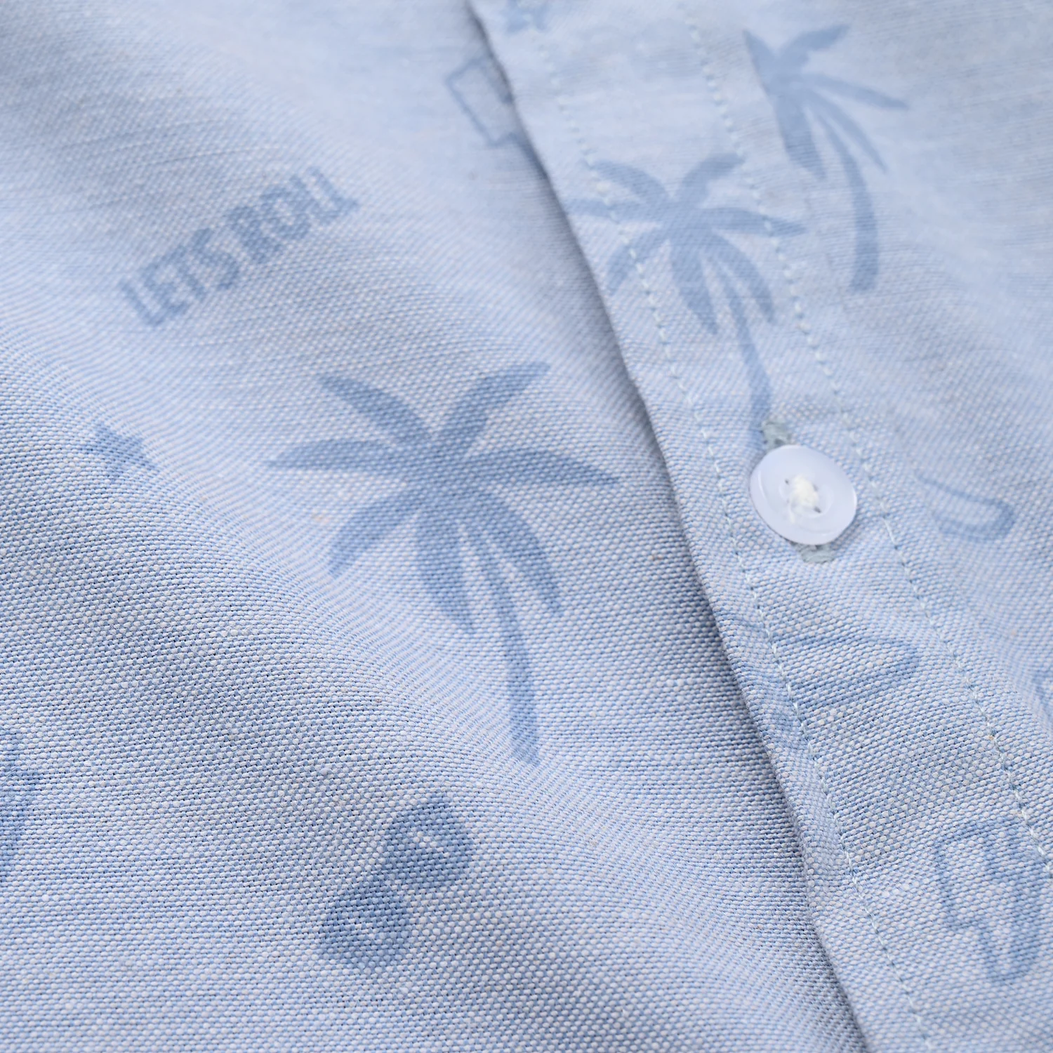 Boys Oxford Shirt (Tropical) - Blue - Image 2