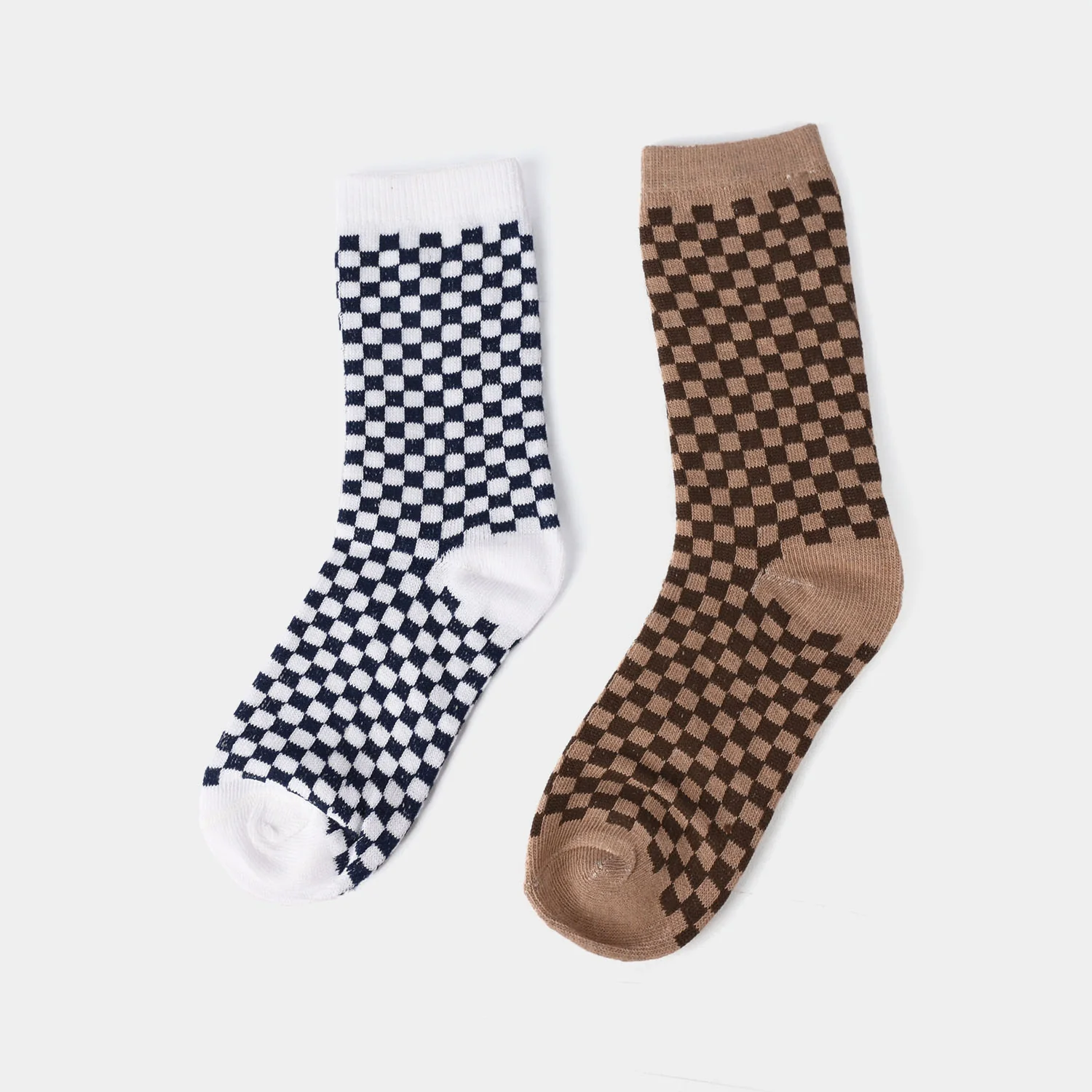 Boys Pack of 2 Socks Check - Image 2