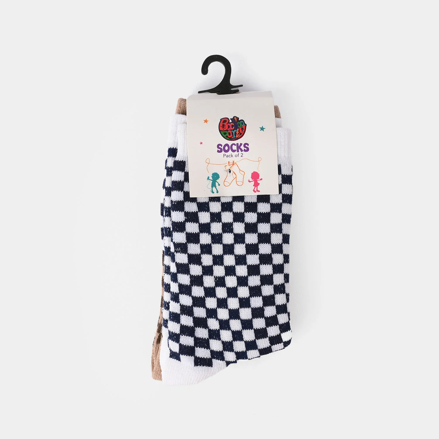 Boys Pack of 2 Socks Check - Image 3