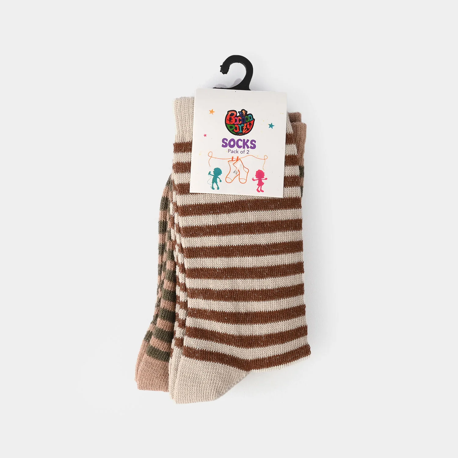 Boys Pack of 2 Socks Stripe - Image 3