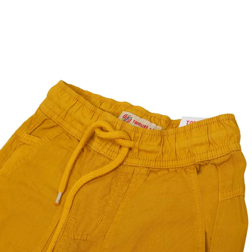 Boys Pant Cotton Simple Things P - Medi Yellow - Image 2