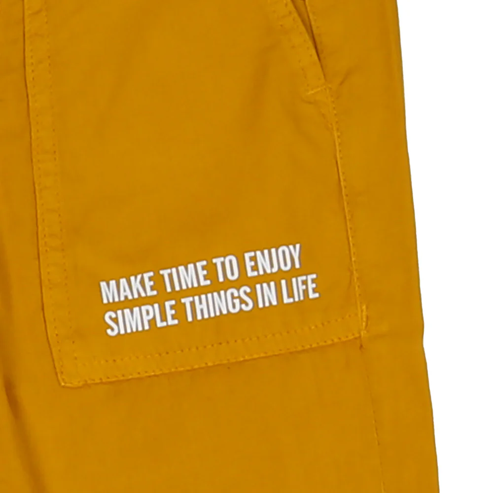 Boys Pant Cotton Simple Things P - Medi Yellow - Image 3