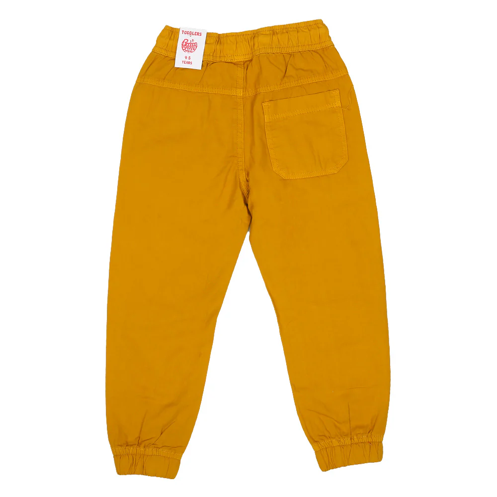 Boys Pant Cotton Simple Things P - Medi Yellow - Image 4