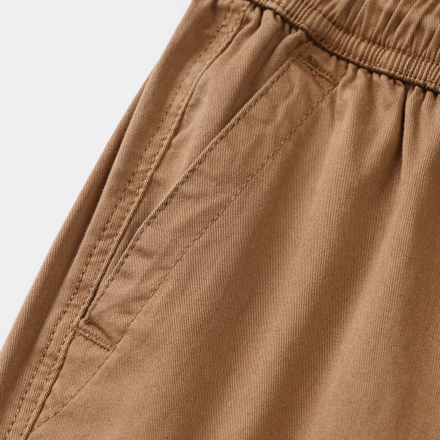 Boys Cotton Twill Pant - Brown - Image 2