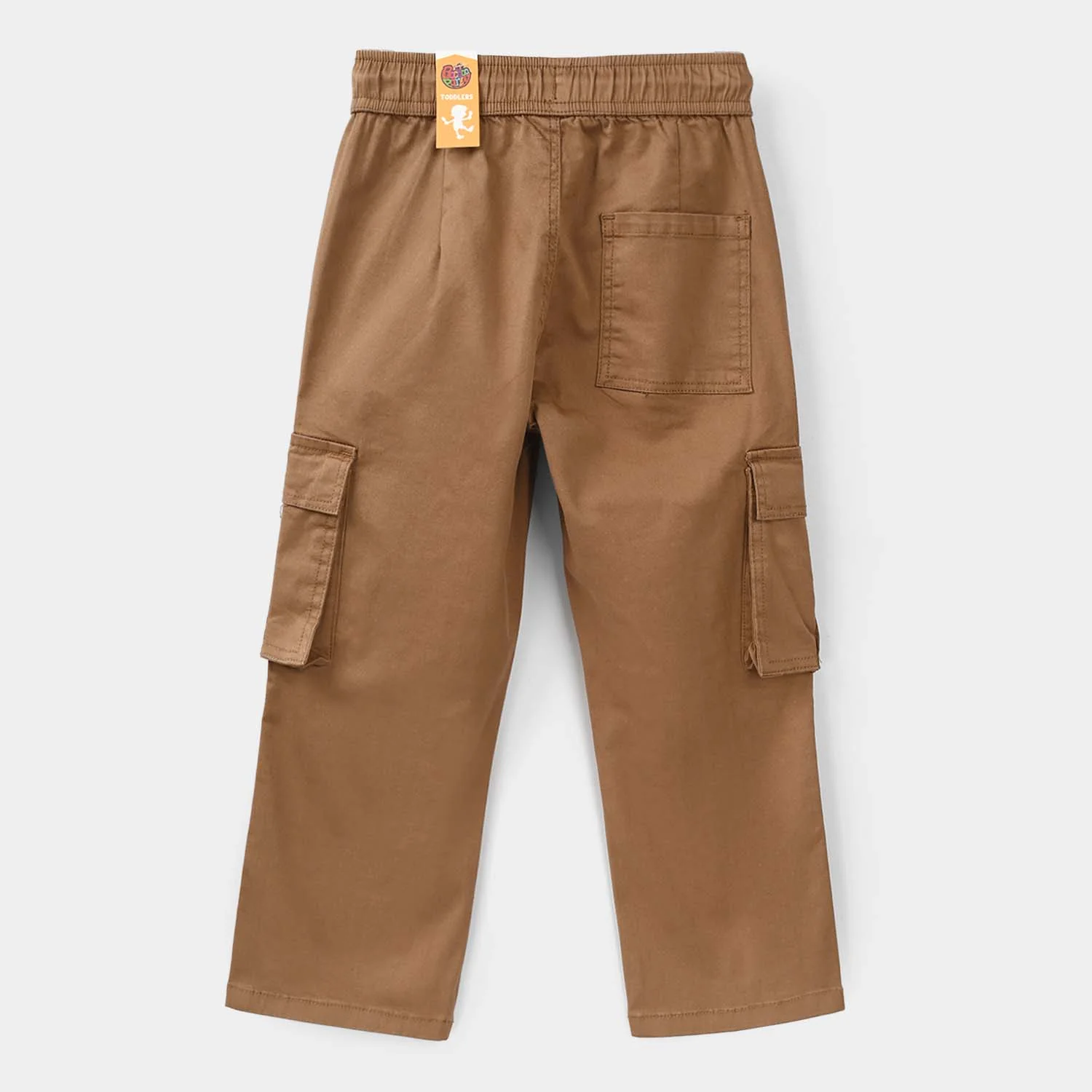 Boys Cotton Twill Pant - Brown - Image 4