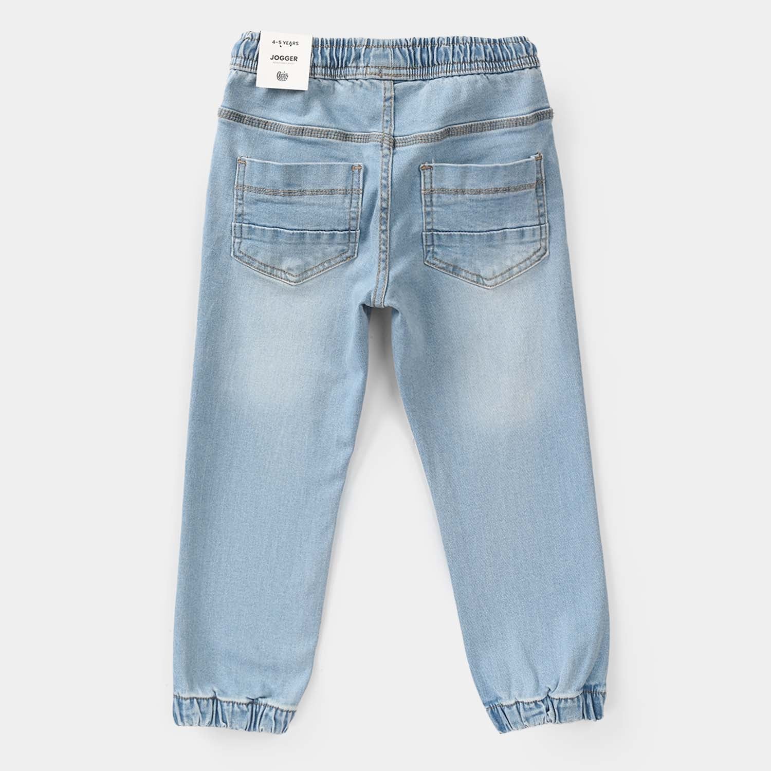 Boys Denim Stretch Pant (Self Power) – Light Blue - Image 4