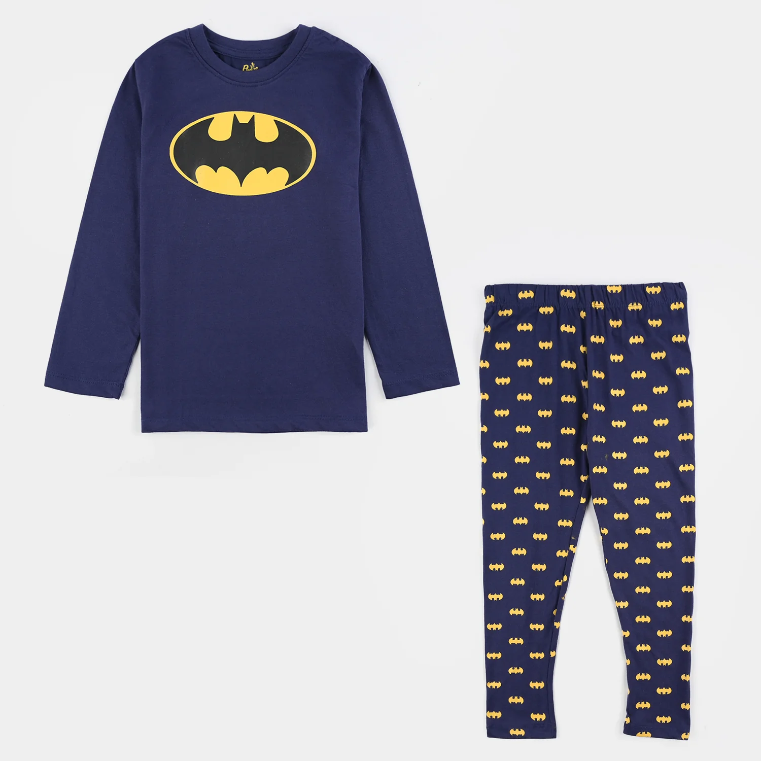 Boys Poly Cotton Jersey Knitted Nightwear (Dark Knight) - Navy Blue