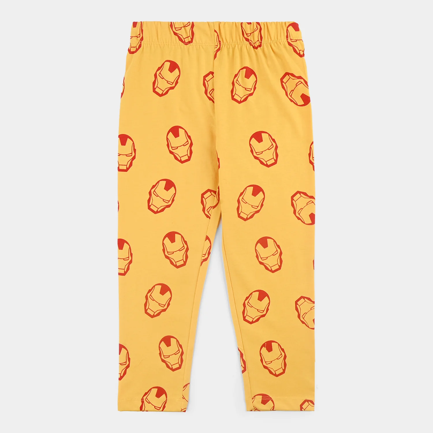 Boys Poly Cotton Jersey Night Suit - Yellow - Image 4