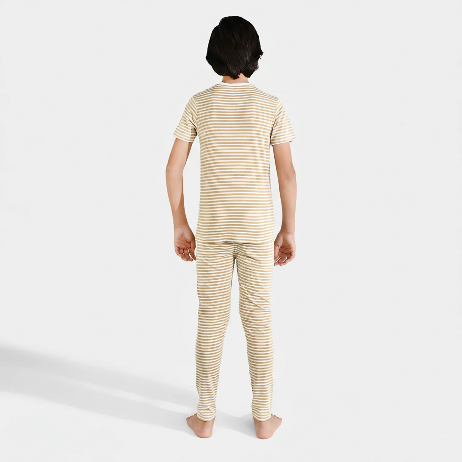 Boys Poly Cotton Jersey Night Suit (Hot Wheels) - Warm Sand - Image 4