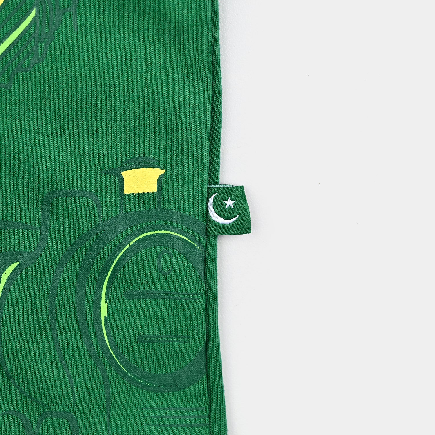 Boys Poly Cotton Jersey T-Shirt H/S HAPPY INDEPENDENCE-Joly Green - Image 3