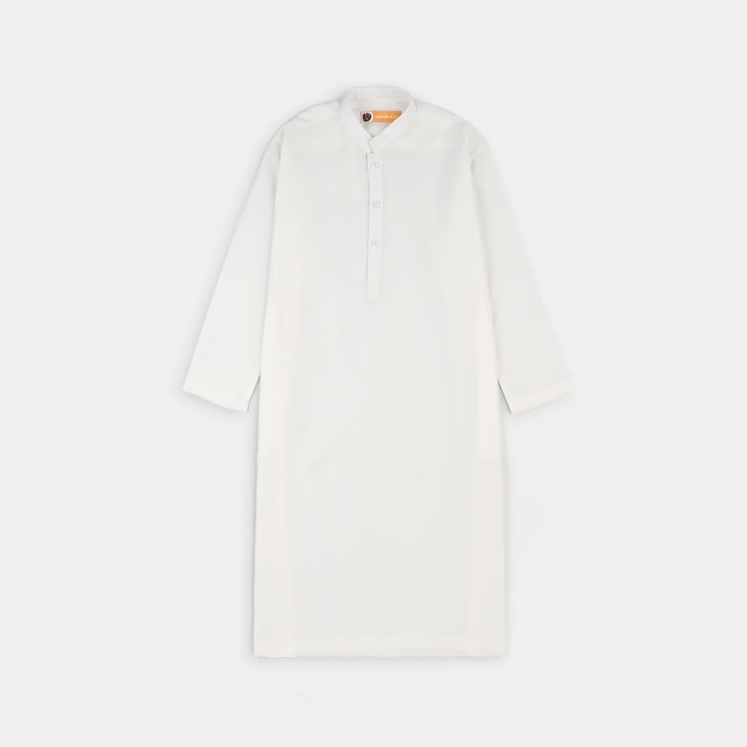 Boys Poly Viscose Jubba - White