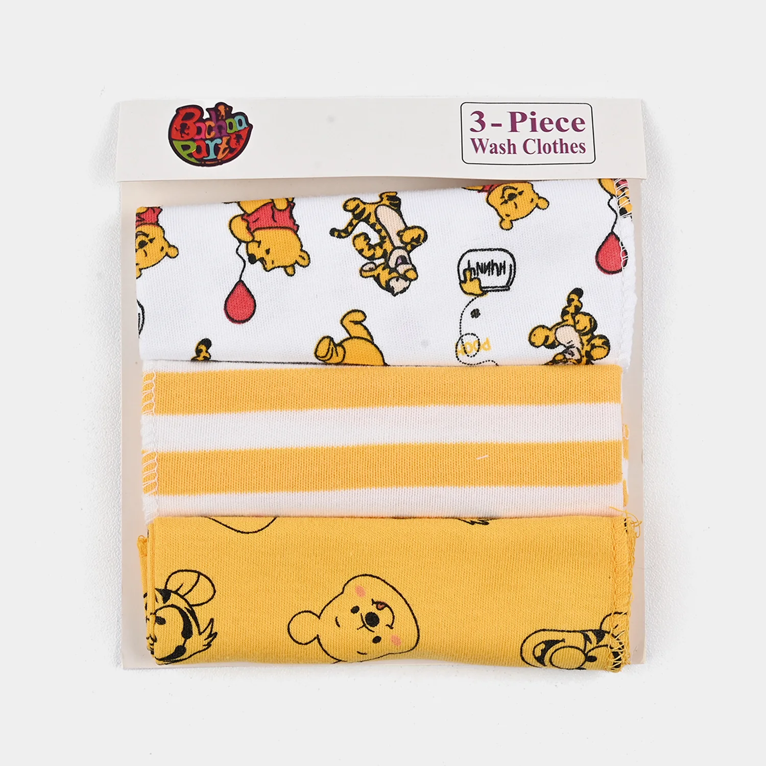 Pack Of 3 Baby Boy Cotton Wash Cloths - Image 3