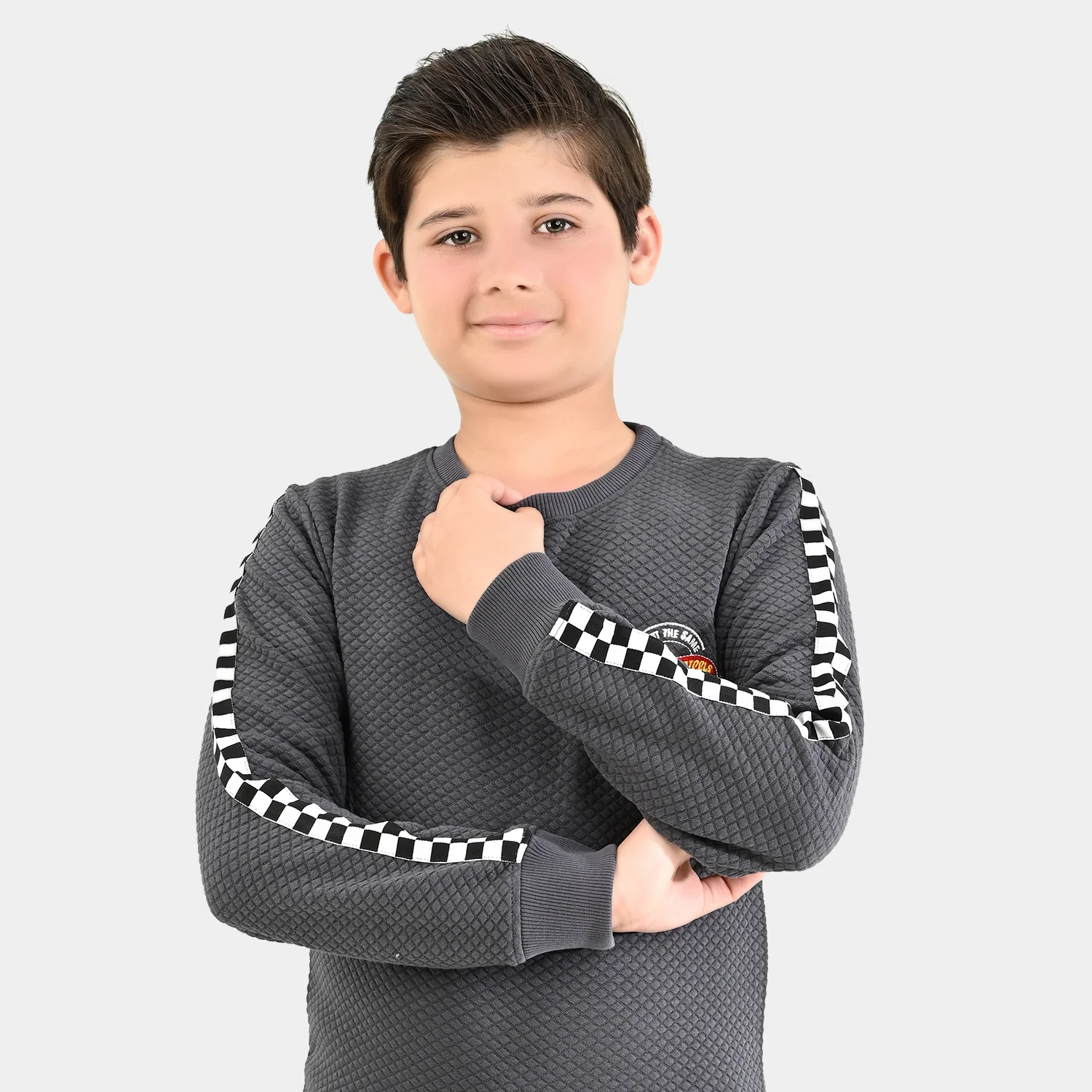 Boys Quilted 2 Piece HOT WHEELS-GREY - Image 3