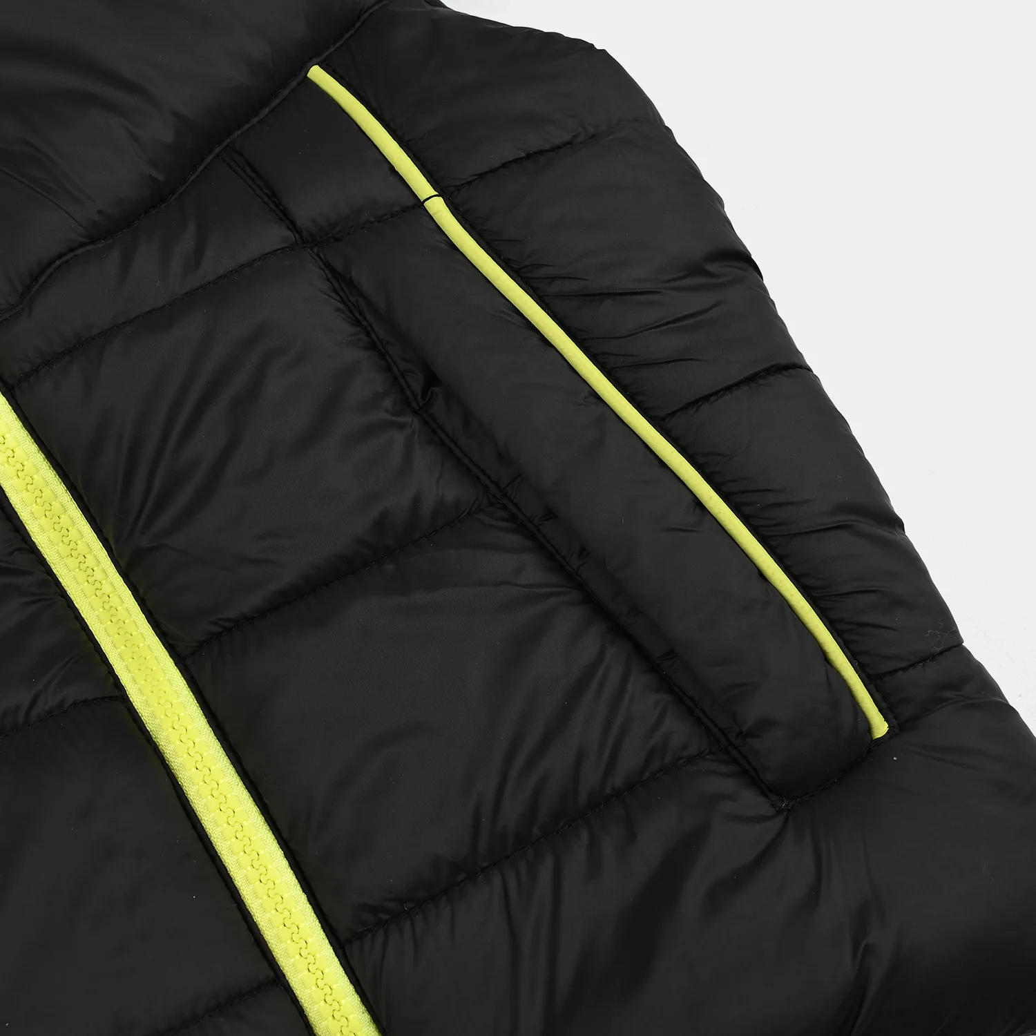 Boys  Quilted Hooded Jacket - Black - Image 3