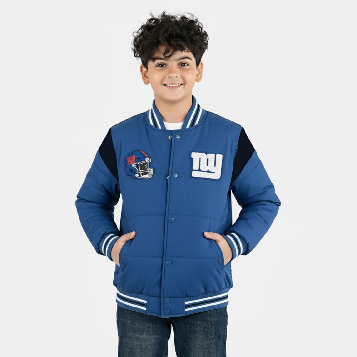 Boys Quilted Jacket - Blue