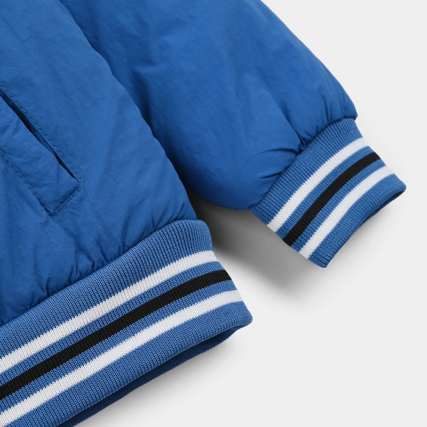 Boys Quilted Jacket - Blue - Image 5