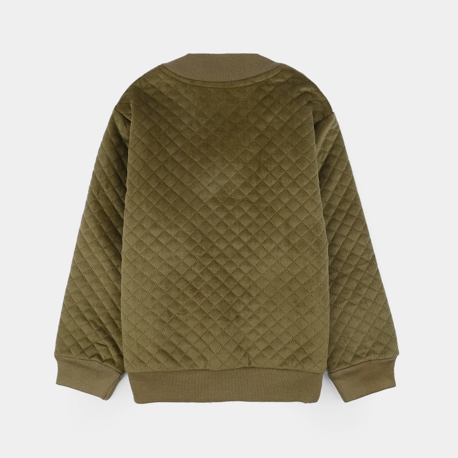 Boys Quilted Jacket - GREEN - Image 4