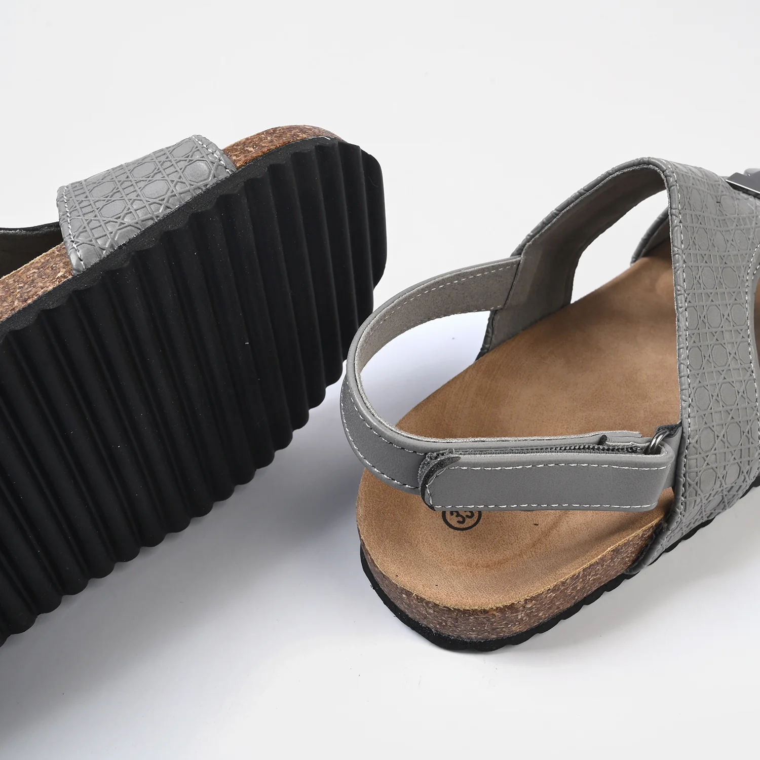 Boys Sandal 716-24-GREY - Image 2