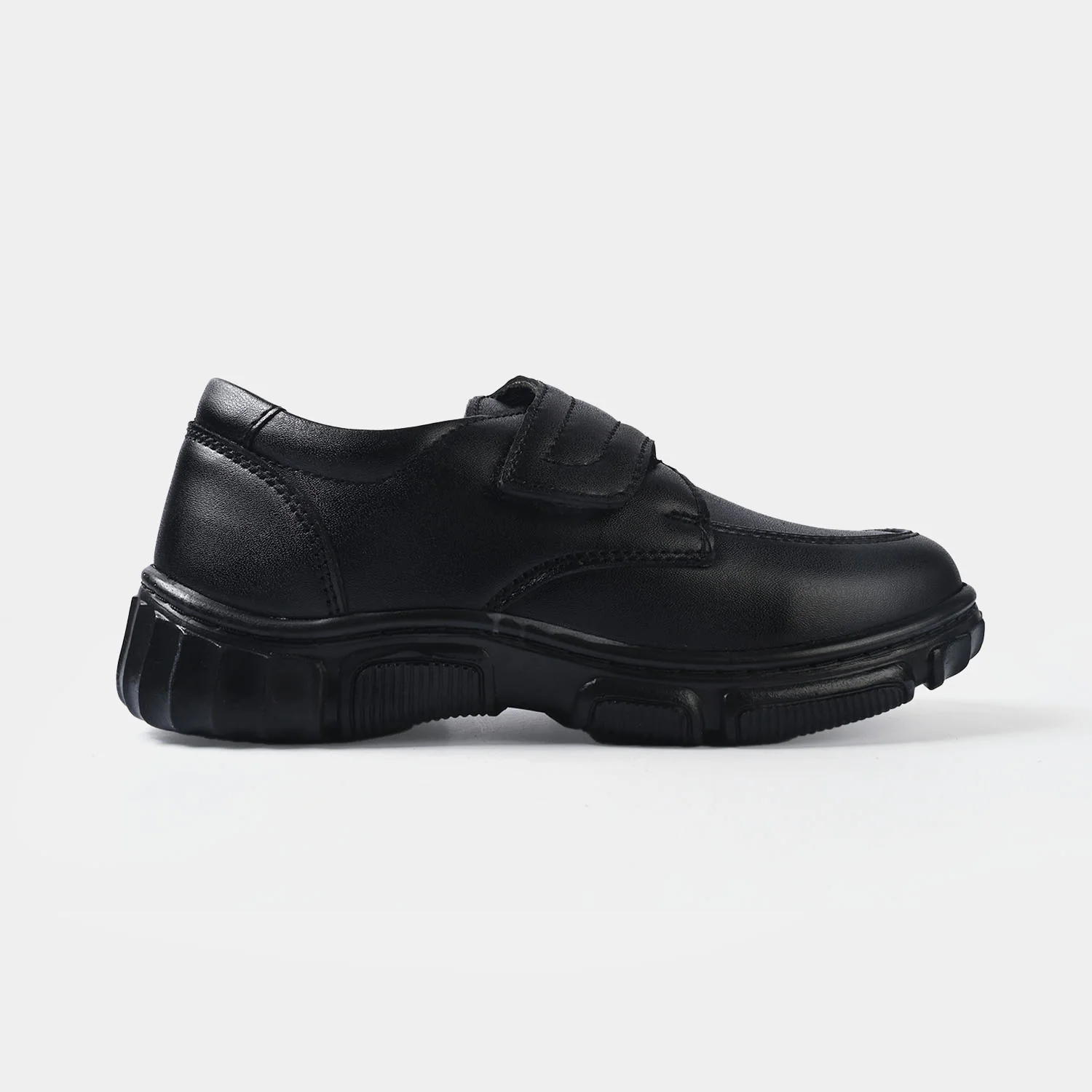 Boys School Shoes ES-04-BLACK - Image 4