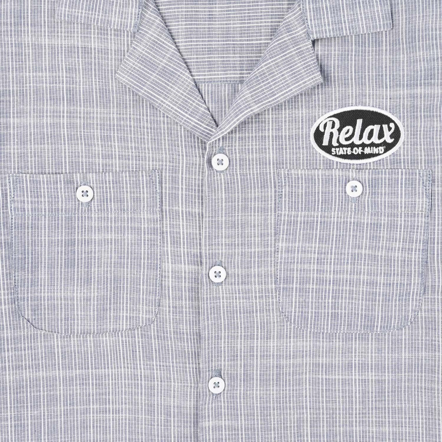 Boys Yarn Dyed Shirt (State Of Mind)-GREY - Image 3