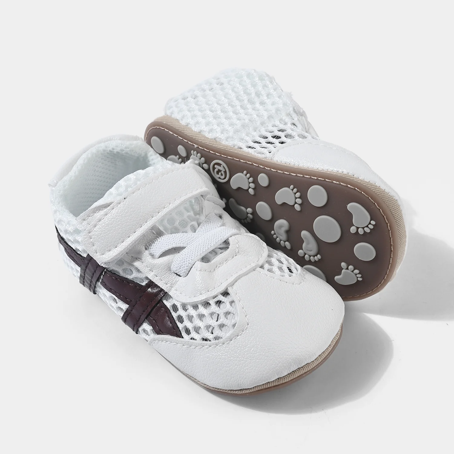 Boys Shoes 1564-White/Coffee - Image 2