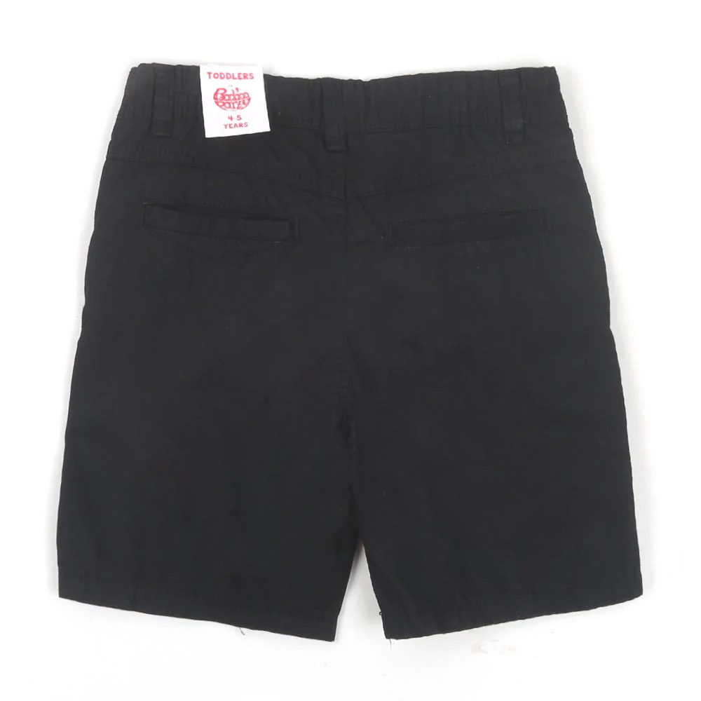 Boys Short Cotton Basic Colored - Black - Image 2