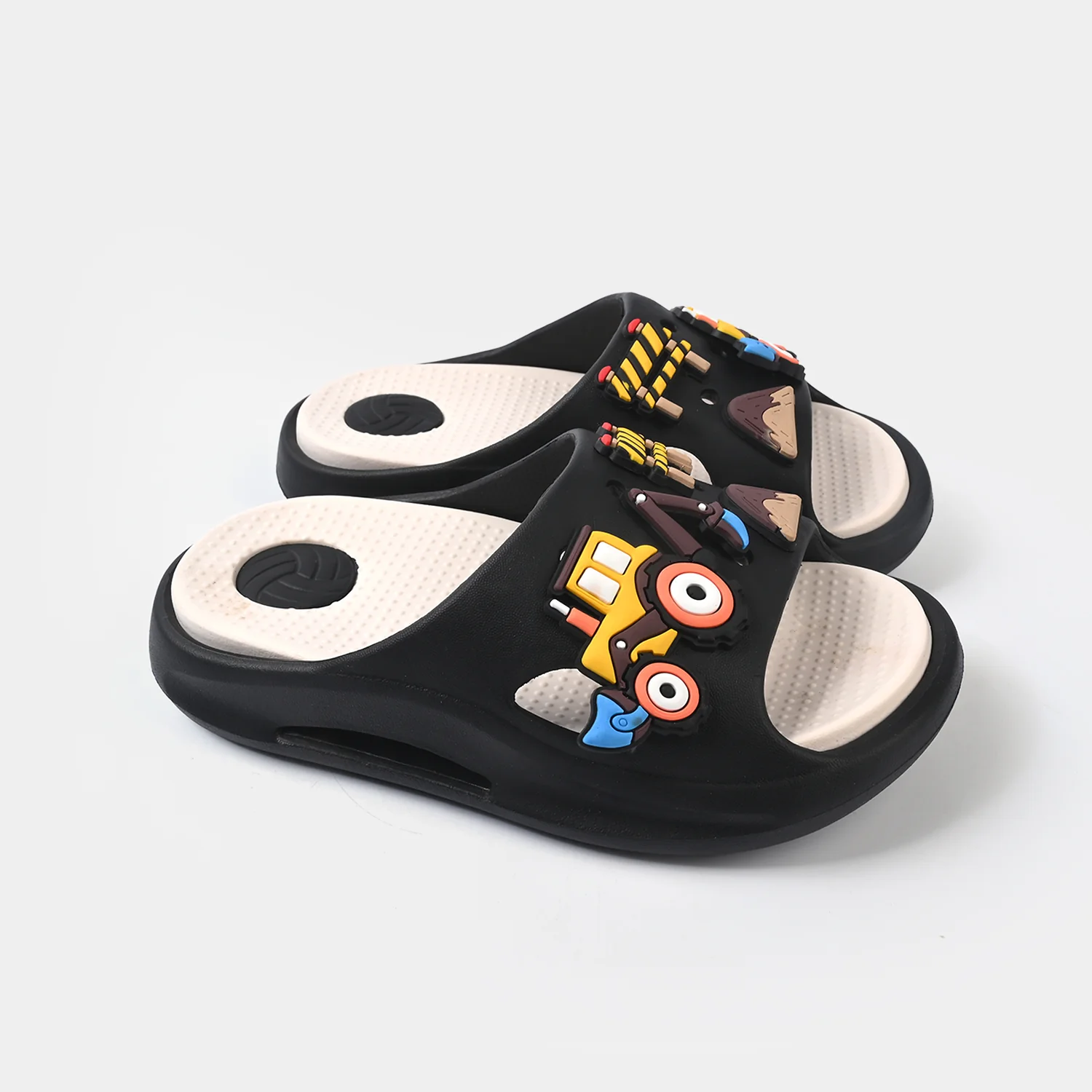 Boys Slipper 016 - BLACK - Image 3
