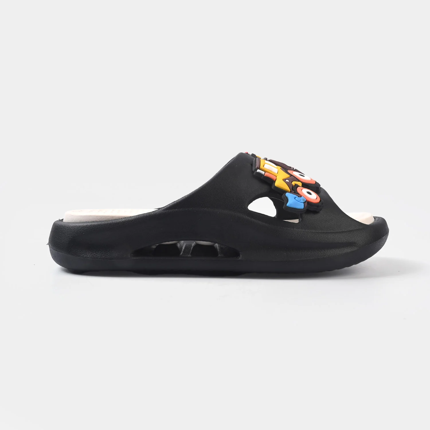 Boys Slipper 016 - BLACK - Image 4