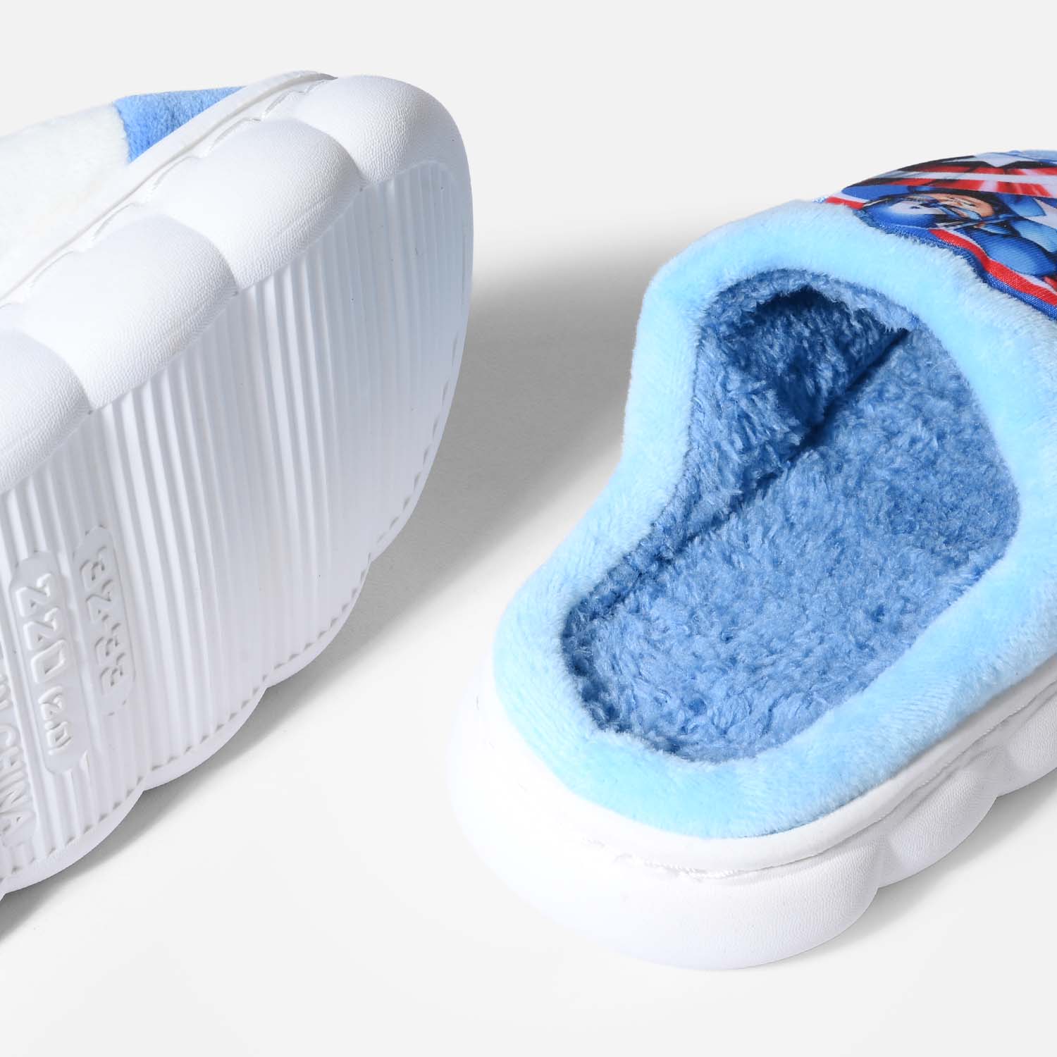 Boys Slipper Fur HH-002 - Blue - Image 2