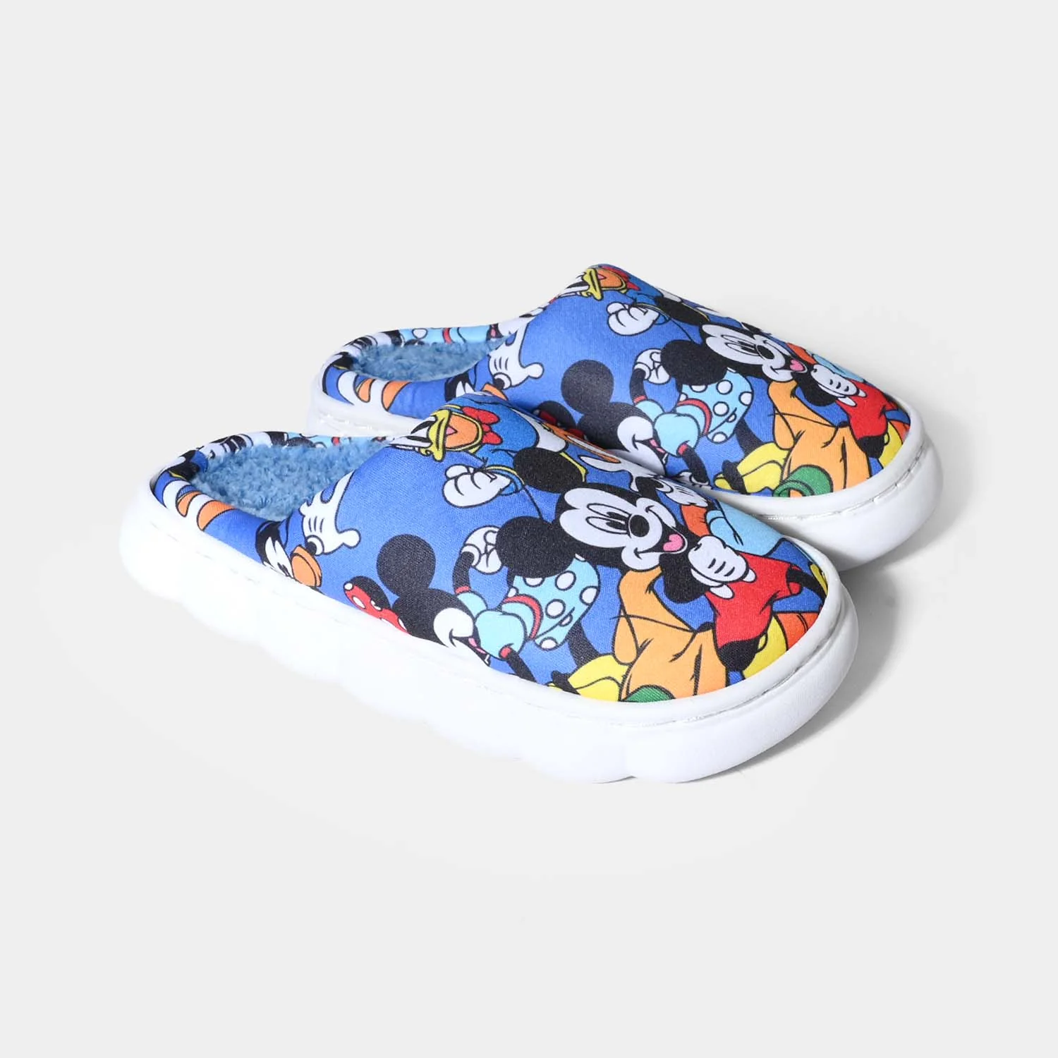 Boys Slipper Fur HH-005 - Blue - Image 3