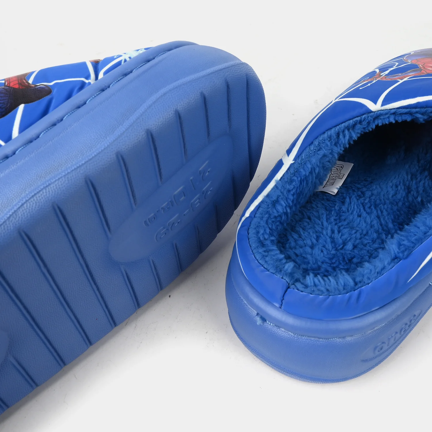 Boys Slippers Fur 28-30-BLUE - Image 2