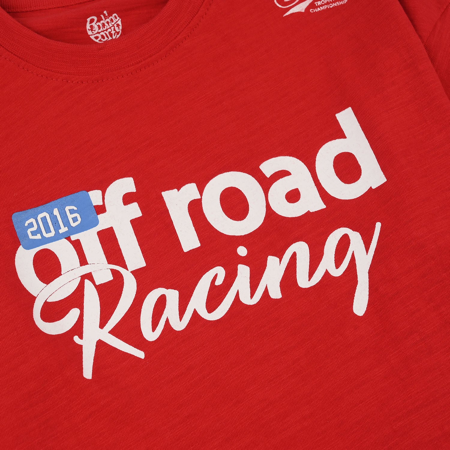 Boys Slub Jersey T-Shirt (Off Road) - Red - Image 2