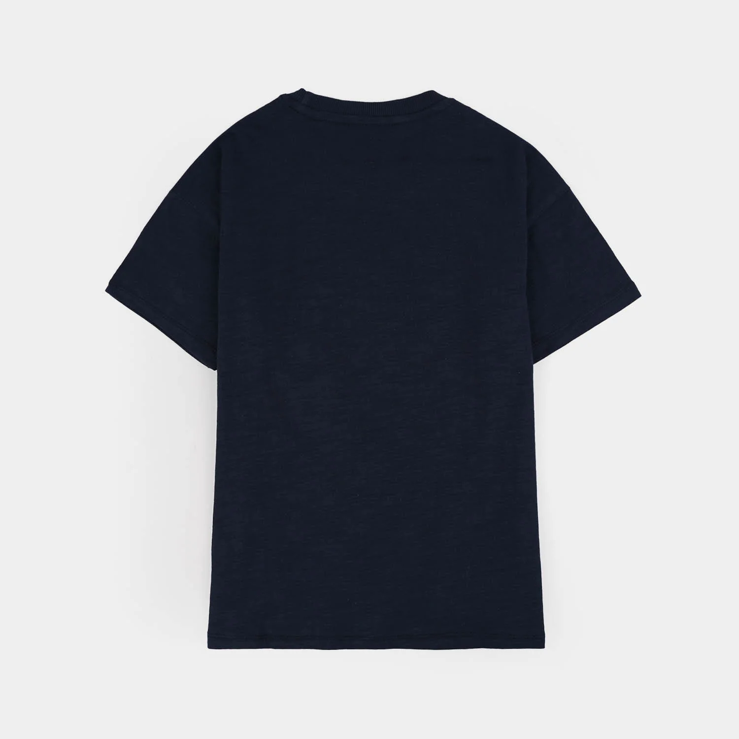 Boys Slub Jersey T-Shirt-Navy Blue - Image 5