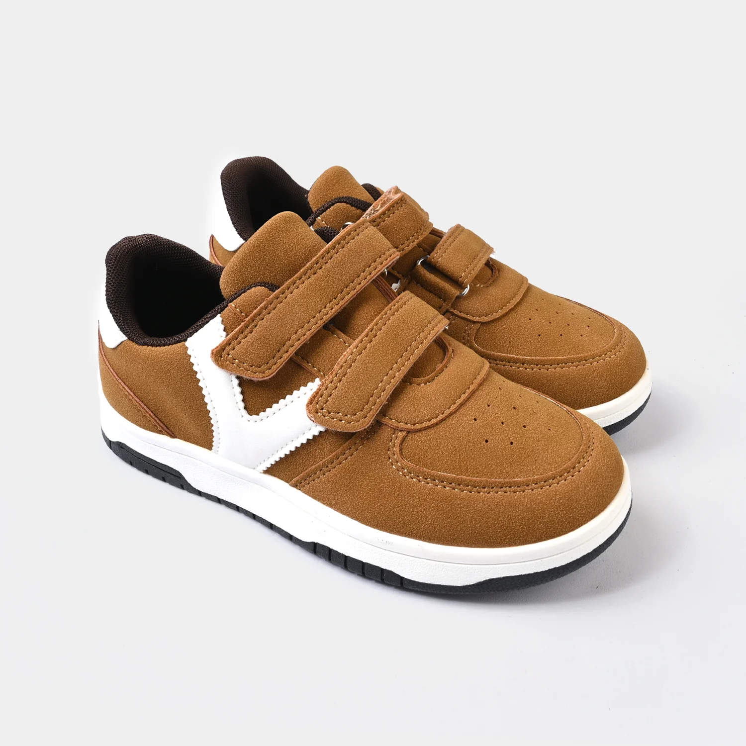 Boys Sneakers 417-2 - Camel/white - Image 3