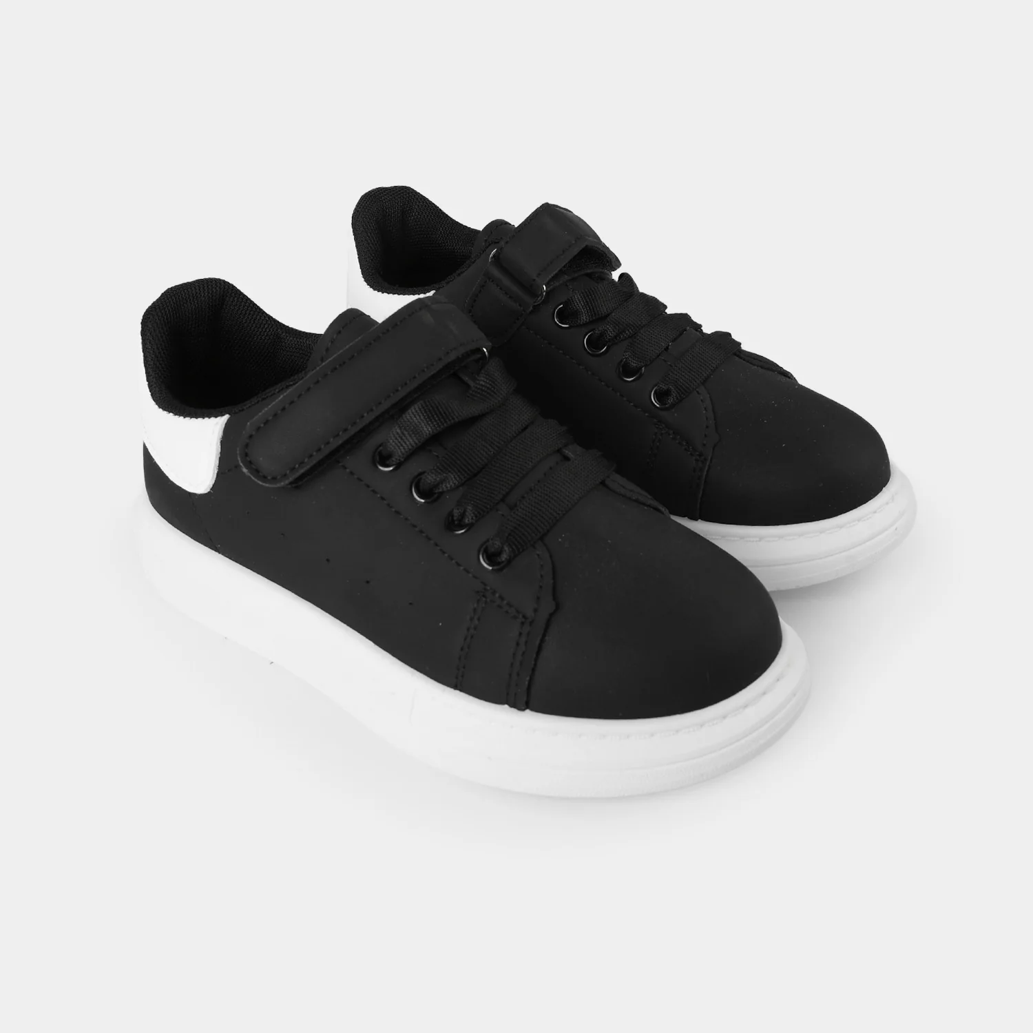 Boys Sneakers A03 - Black/White - Image 3