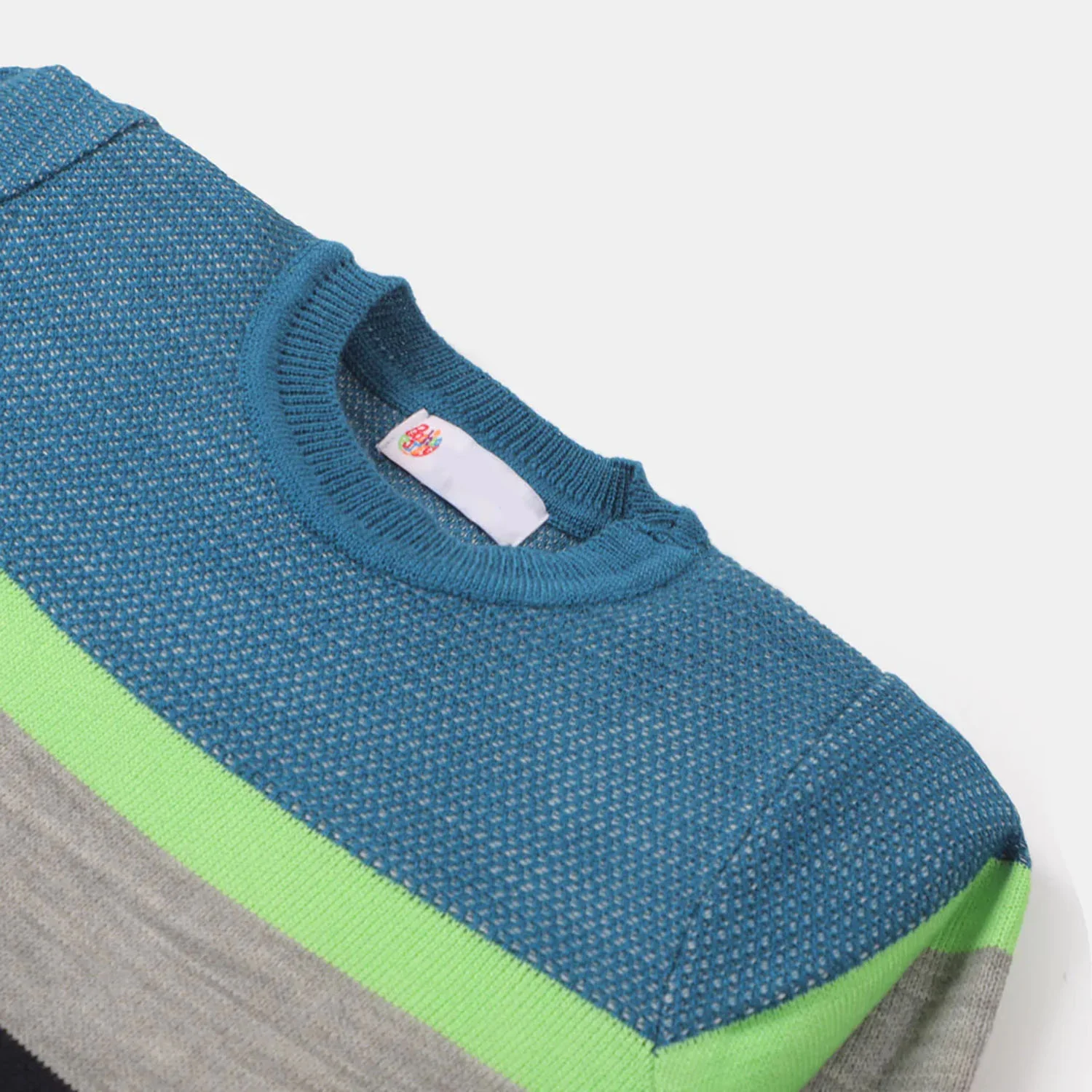 Boys Sweater Two Stripe-Multi - Image 2