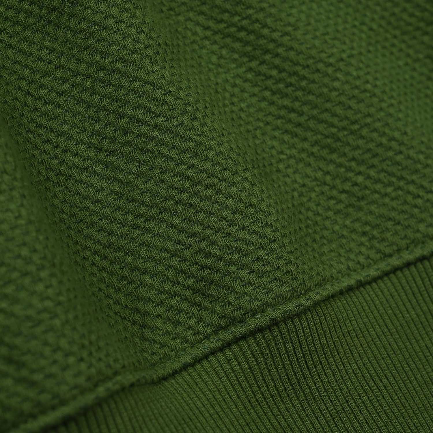 Boys Knitted Jacquard Sweatshirt (NYC) - Olive Green - Image 3