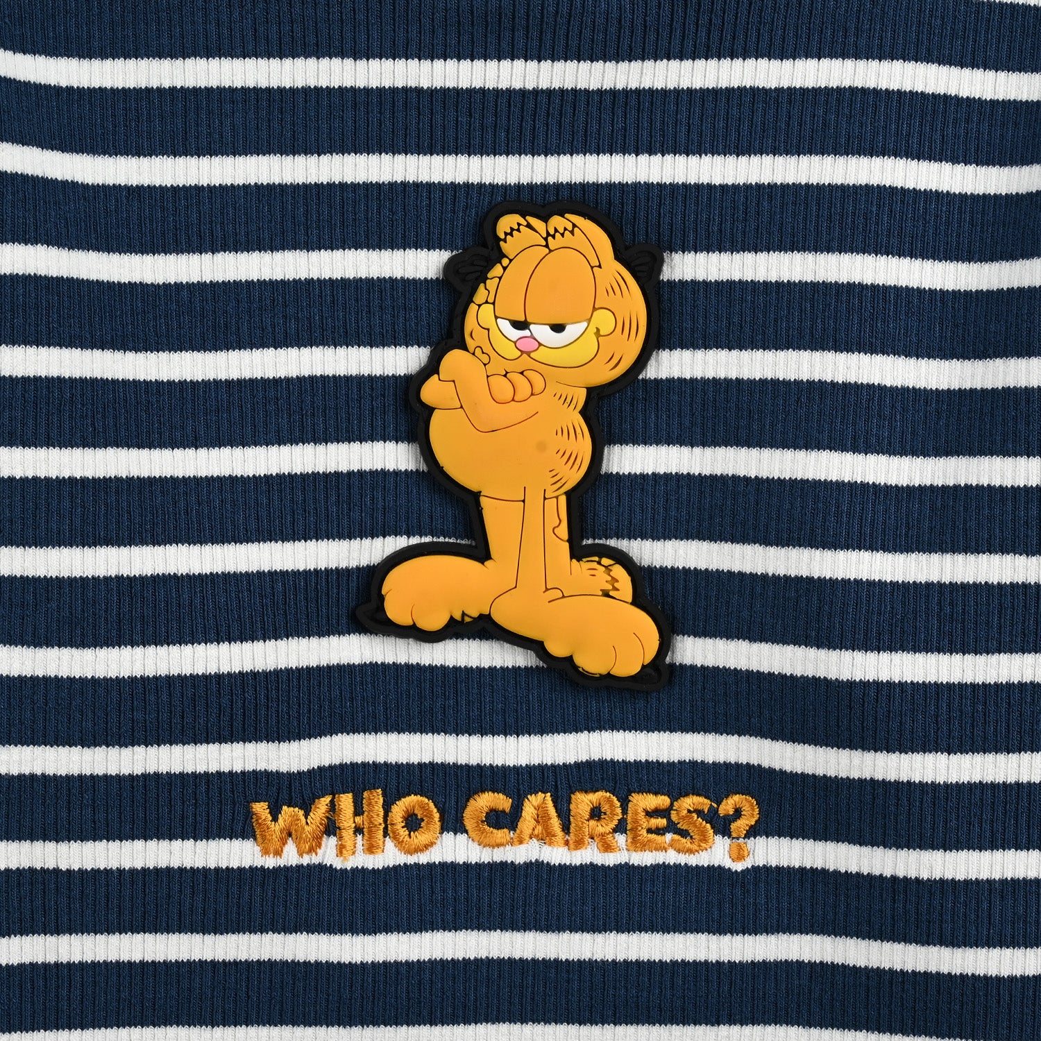 Boys Rib T-Shirt Character - Blue/White Stripes - Image 3