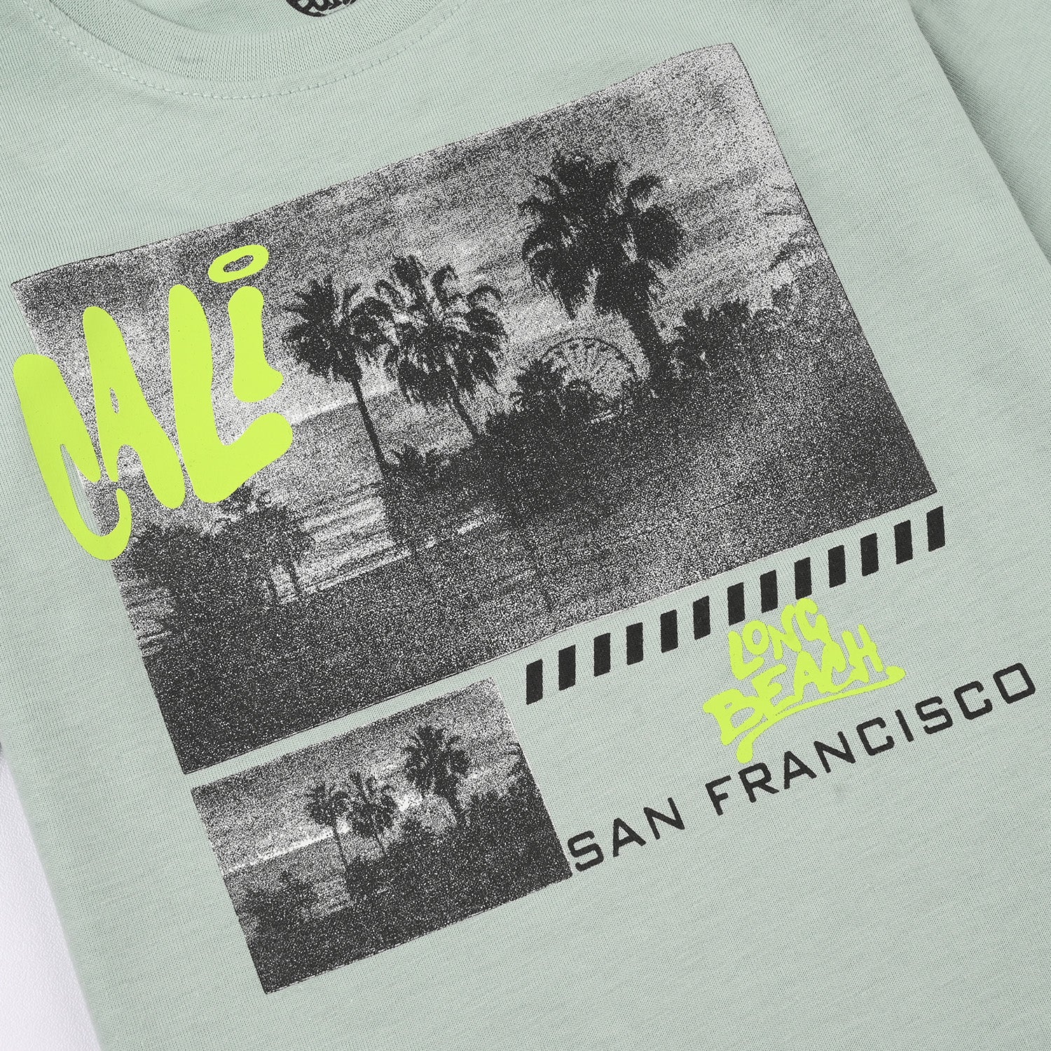 Boys Jersey/Terry T-Shirt (Long Beach) - Grey - Image 2