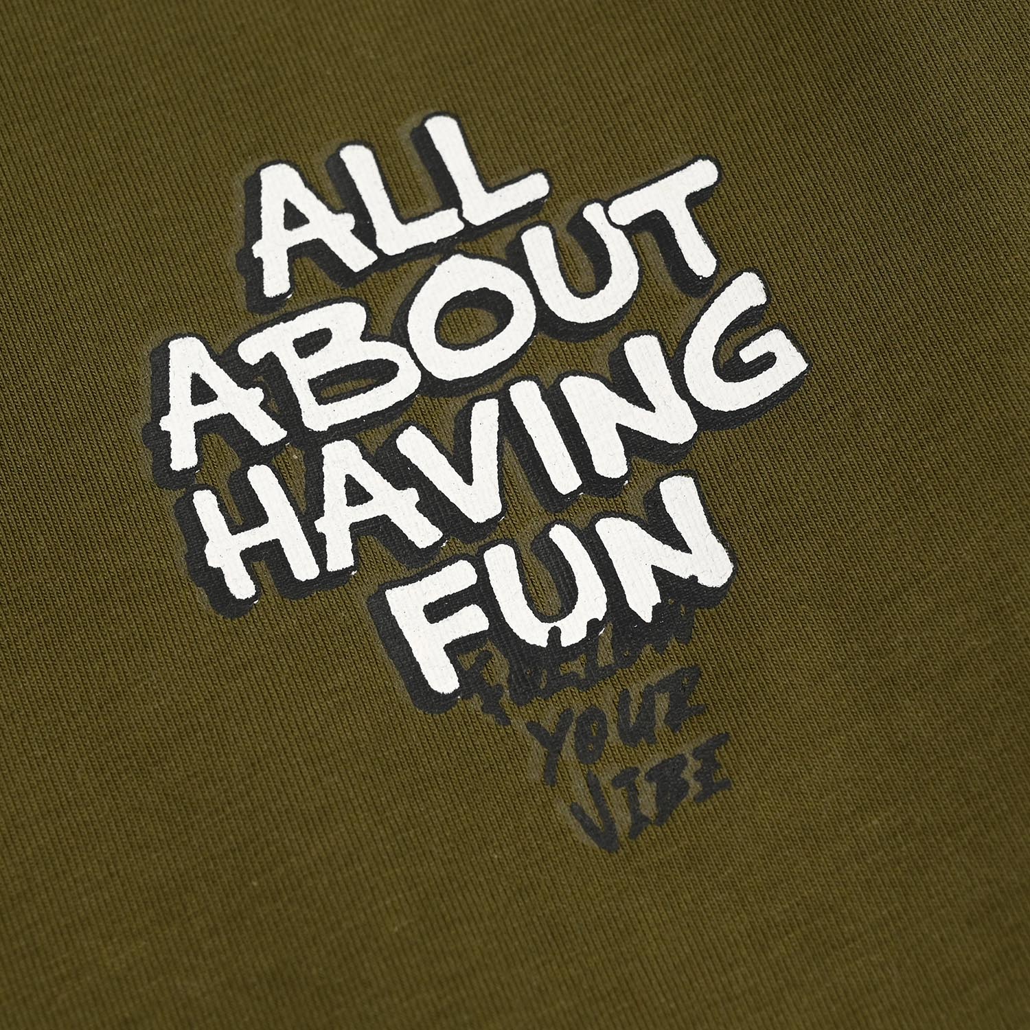 Boys Lycra Jersey T-Shirt (All About) - Olive - Image 2
