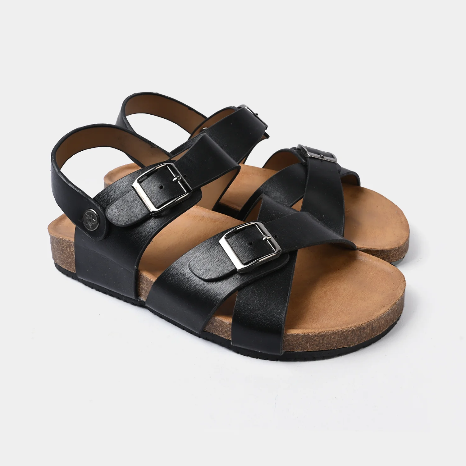 Boys Teen Sandal PD-01 - BLACK - Image 3