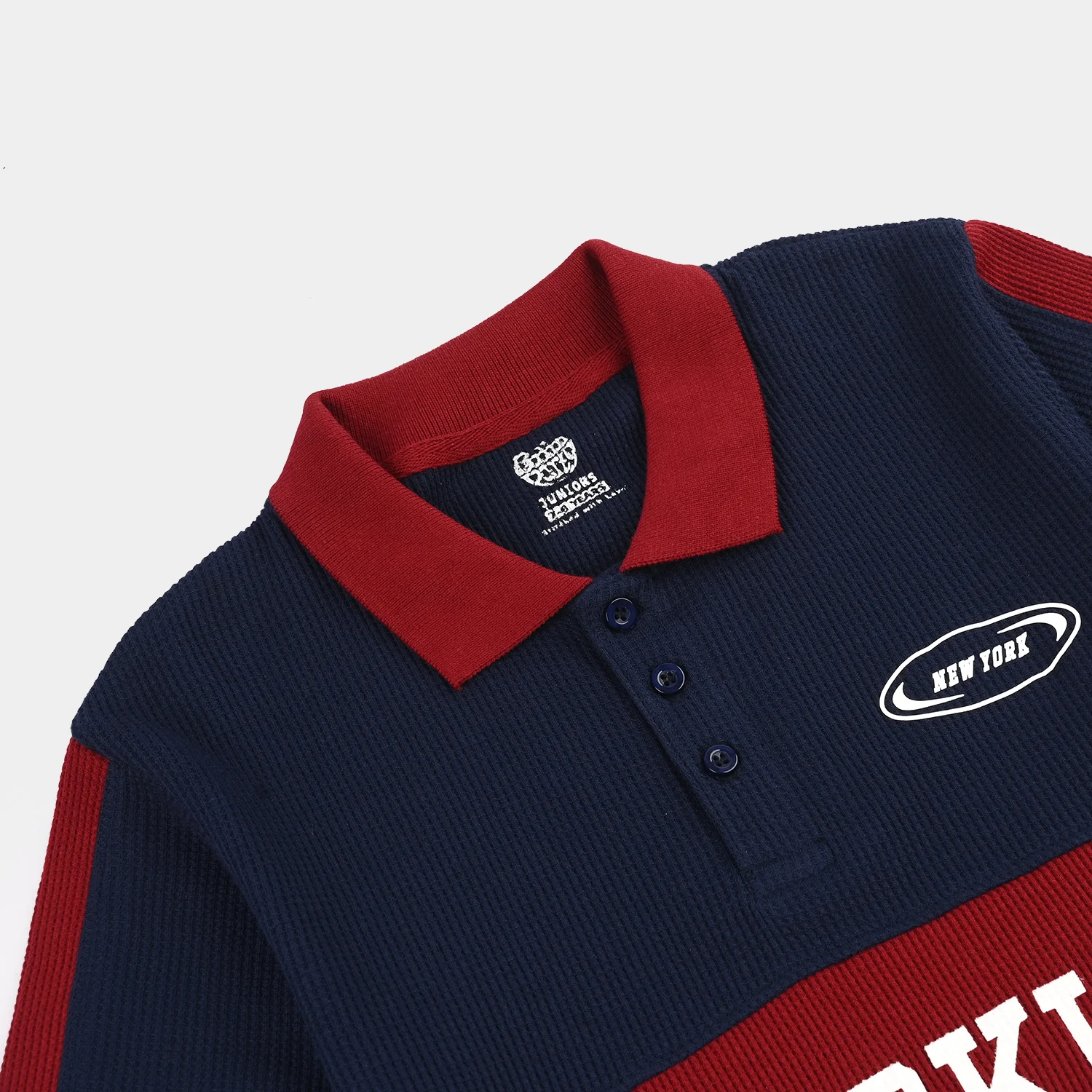 Boys Thermal Polo (Brooklyn) - Navy Blue - Image 2