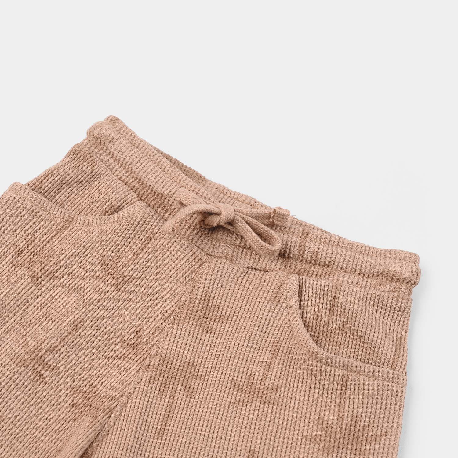 Boys Thermal Shorts (Palm Tree) - Brown - Image 2