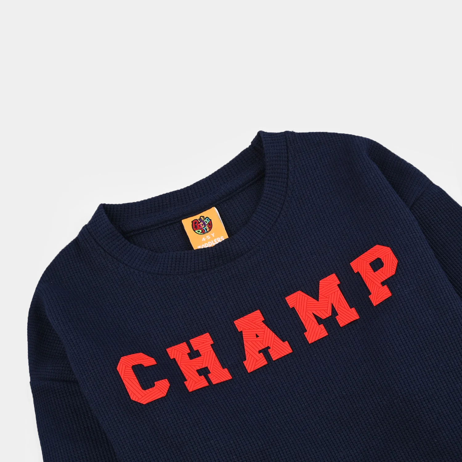 Boys Thermal Sweatshirt (Champ) - Navy - Image 2