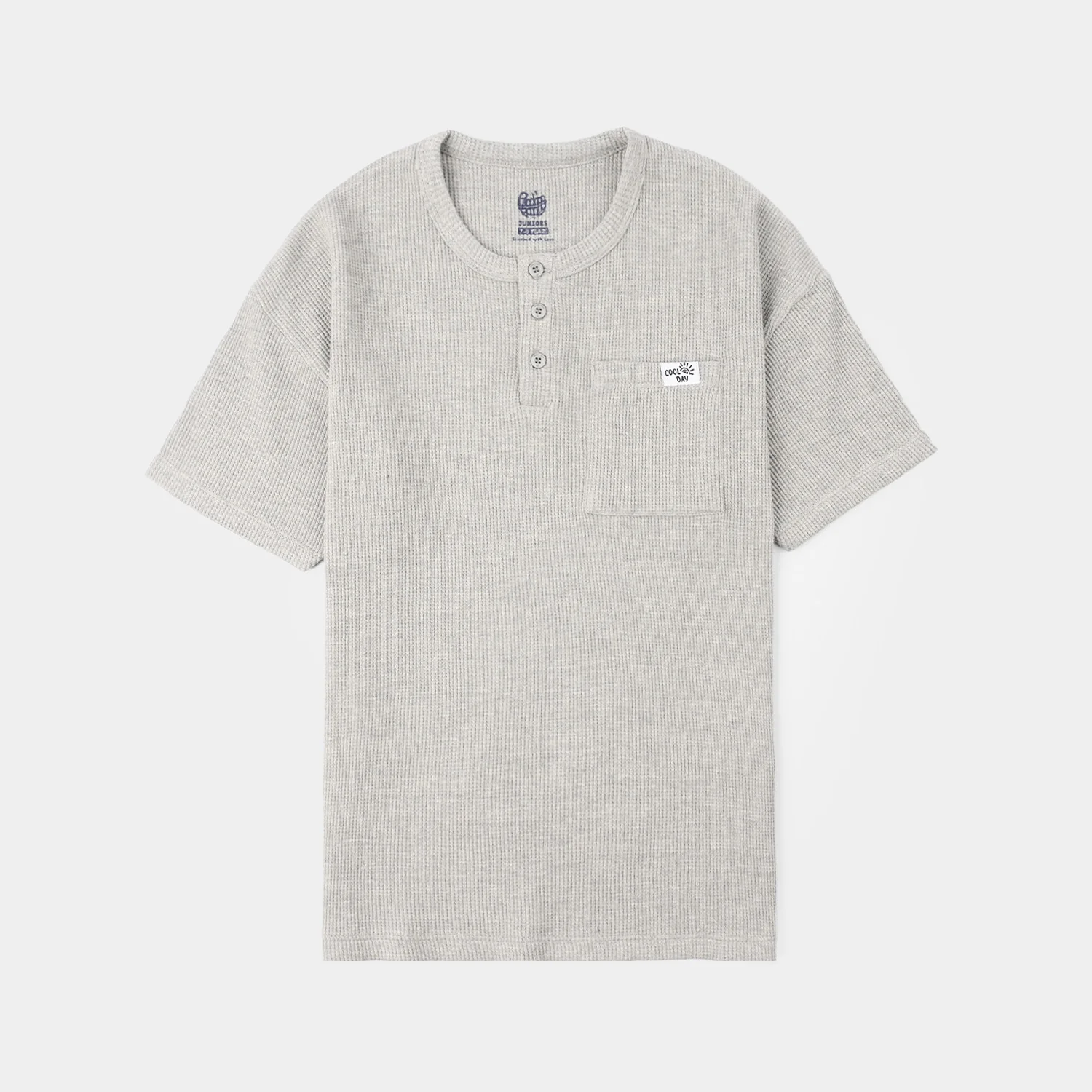 Boys Thermal T-Shirt (Cool Day) - Grey