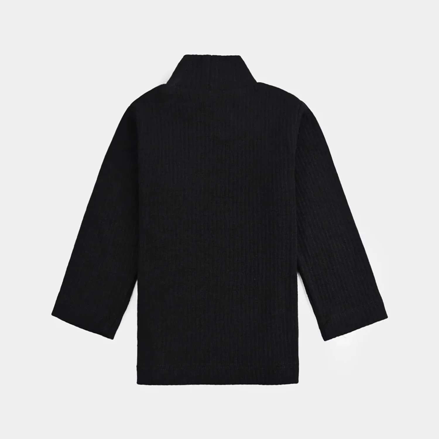 Boys Turtle Neck T-Shirt - BLACK - Image 3