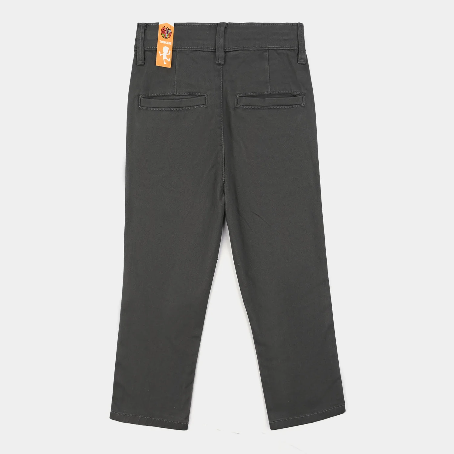 Boys Twill Pants Basic - Grey - Image 4