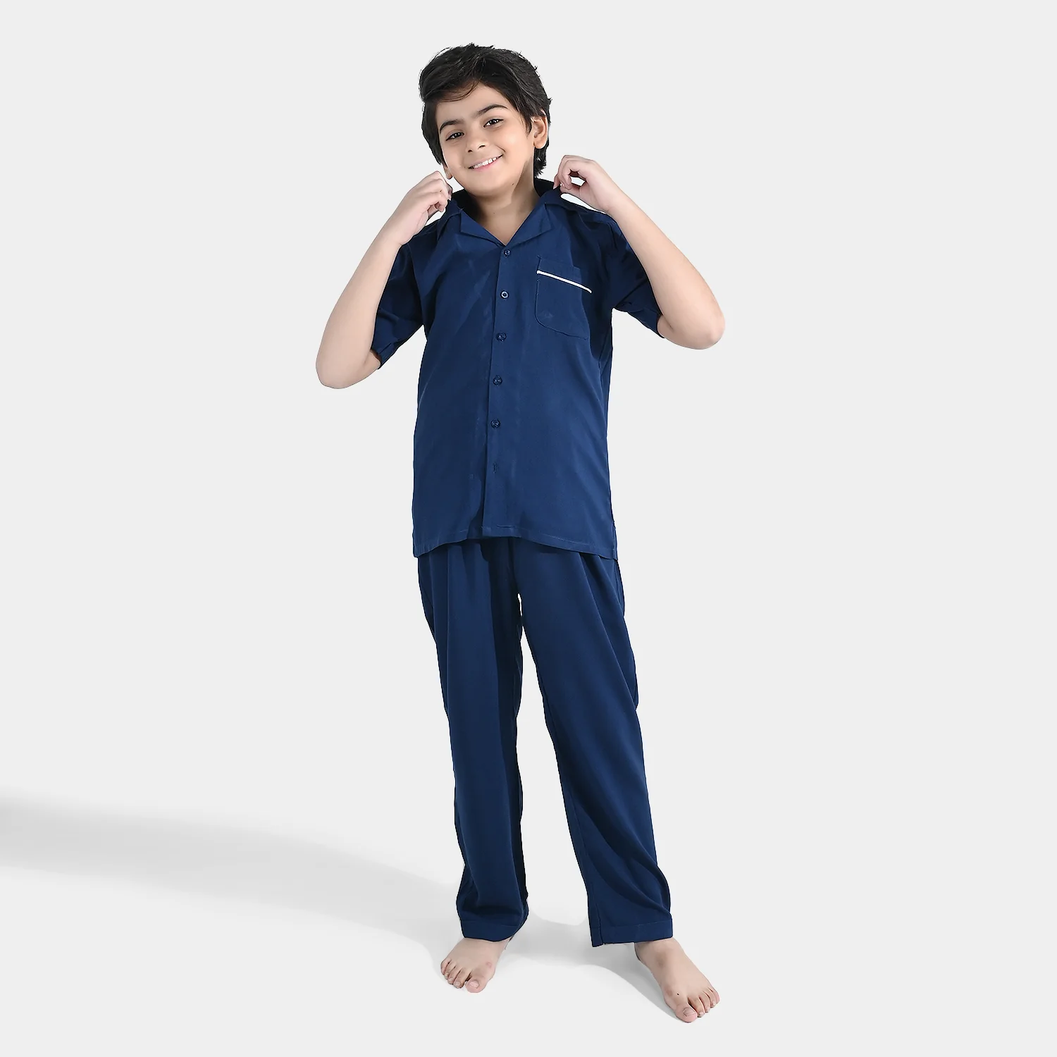 Boys Viscose Nightwear (Basic) - Blue - Image 3