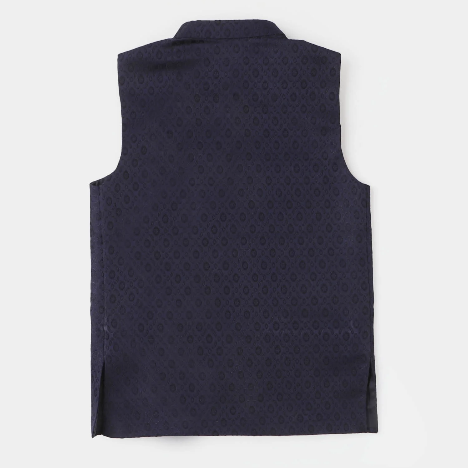 Boys Viscose Waist Coat - Navy Blue - Image 7