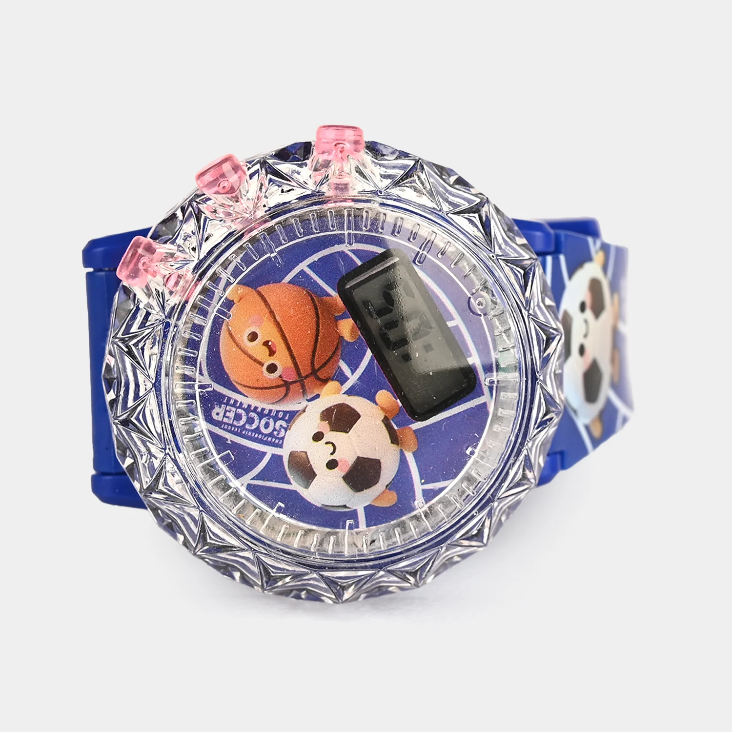Kids Round Dial Spinning Wrist Watch with Light & Sound - Image 3